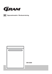 Bruksanvisning Gram DSI 6300 Oppvaskmaskin