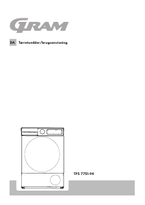 Brugsanvisning Gram TPS 7751-94 Tørretumbler