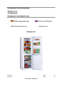 Manual PKM KG 162.4 A+ Fridge-Freezer