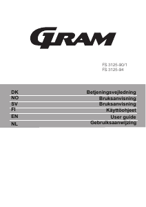 Brugsanvisning Gram FS 3125-94 Fryser