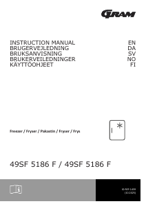 Brugsanvisning Gram 49SF 5186 F Fryser