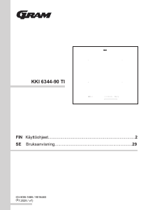 Bruksanvisning Gram KKI 6344-90 TI Häll