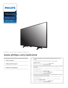 Manual Philips 32PFL4902 LED Television