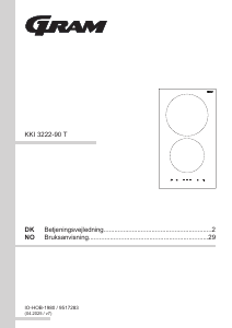 Brugsanvisning Gram KKI 3222-90 T Kogesektion