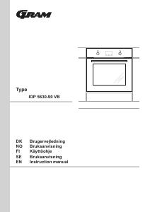 Brugsanvisning Gram IOP 5630-90 VB Ovn