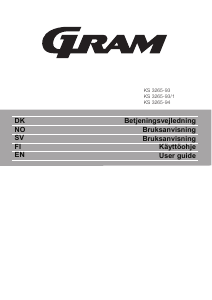 Bruksanvisning Gram KS 3265-94 Kylskåp