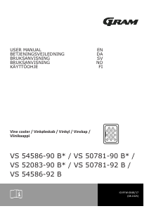 Käyttöohje Gram VS 54586-92 B Viinikaappi