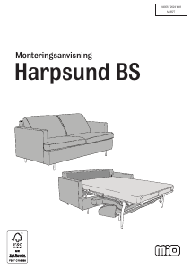 Bruksanvisning Mio Harpsund BS Bäddsoffa