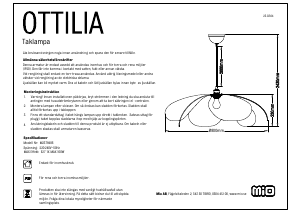 Handleiding Mio Ottilia Lamp