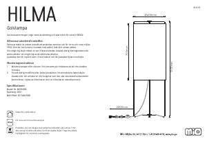 Bruksanvisning Mio Hilma Lampa