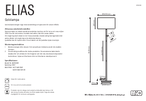Handleiding Mio Elias Lamp