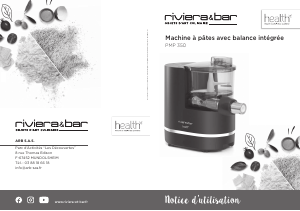 Mode d’emploi Riviera and Bar PMP 350 Machine à pâtes