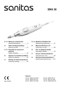 Manual Sanitas SMA 38 Manicure-Pedicure Set