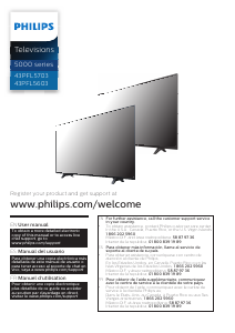 Manual Philips 43PFL5703 LED Television