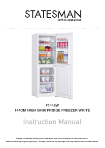 Manual Statesman F1448W Fridge-Freezer