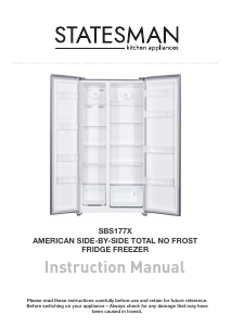 Manual Statesman SBS177X Fridge-Freezer