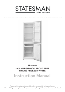 Manual Statesman FF1547W Fridge-Freezer