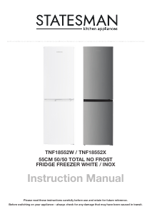 Manual Statesman TNF18552W Fridge-Freezer