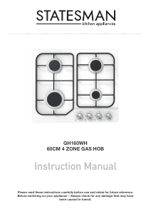 Handleiding Statesman GH160WH Kookplaat