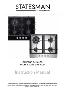 Handleiding Statesman GH160GB Kookplaat