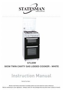 Manual Statesman GTL50W Range