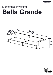 Manual de uso Mio Bella Grande Sofá