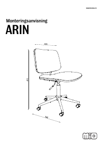 Manual Mio Arin Cadeira de escritório