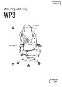 Hướng dẫn sử dụng Mio WP3 Ghế văn phòng
