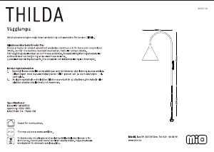 Bruksanvisning Mio Thilda Lampa