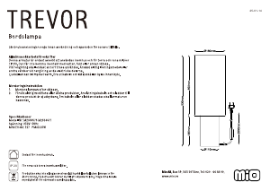 Bruksanvisning Mio Trevor Lampa