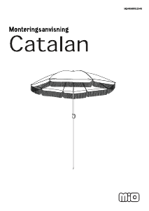 Bruksanvisning Mio Catalan Hageparasoll