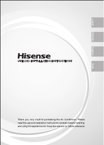 Manual Hisense HA25XU00G Aer condiționat