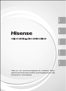 Manuál Hisense KE25YR4EG Klimatizace