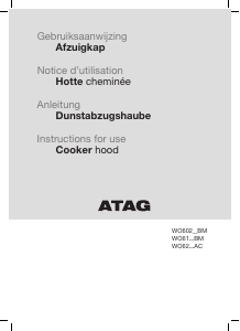Bruksanvisning ATAG WO60211BM Köksfläkt
