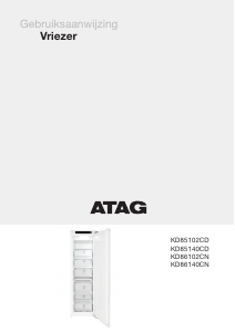 Handleiding ATAG KD86102CN Vriezer