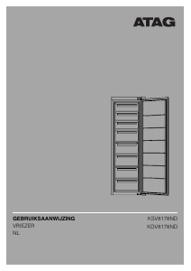 Handleiding ATAG KDV8178ND Vriezer