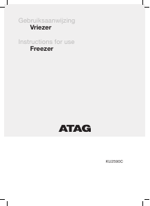 Handleiding ATAG KU2590C Vriezer