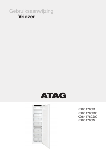 Handleiding ATAG KD86178CN Vriezer