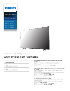 Manual Philips 65PFL5922 LED Television