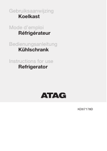 Bruksanvisning ATAG KD67178D Kyl-frys