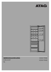 Handleiding ATAG KSK8178ND Koelkast