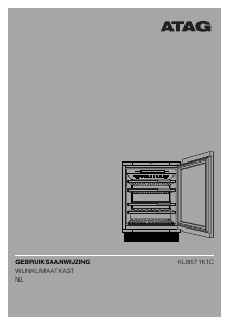 Handleiding ATAG KU8571K1C Wijnklimaatkast