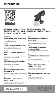 Bruksanvisning Parkside IAN 449868 Färgspruta