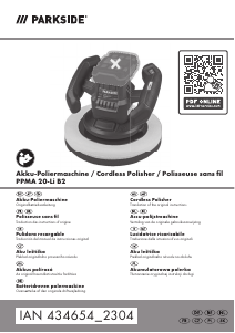 Instrukcja Parkside IAN 434654 Polerka