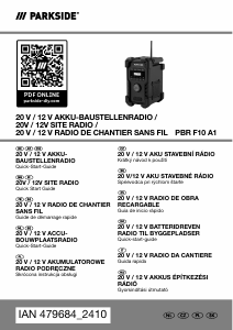 Manual Parkside IAN 479684 Radio