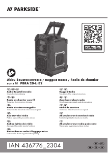 Mode d’emploi Parkside IAN 436776 Radio