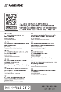 Bruksanvisning Parkside IAN 449862 Skruvdragare