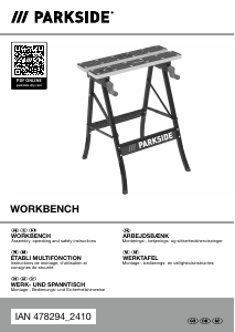 Bedienungsanleitung Parkside IAN 478294 Werkbank