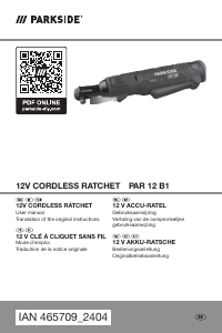 Mode d’emploi Parkside IAN 465709 Clé anglaise