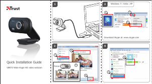 Manual de uso Trust 19401 Verto Webcam